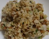 納豆しらす炒飯作り方4写真