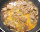 しいたけパウダーで半熟卵のふわとろ親子丼作り方3写真