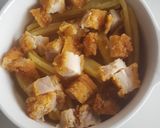 残ったポテトフライとチキンのチーズ焼き作り方4写真