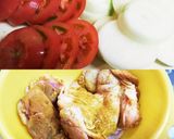 トマトと玉ねぎとチキンのカレー風味作り方1写真