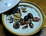 アウトドア飯　市販の甘栗で簡単土鍋ご飯作り方3写真