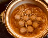 土鍋でホカホカ♬鶏団子の親子丼！！作り方4写真