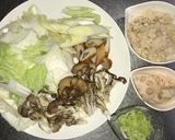白菜と舞茸のとろり蓮根汁作り方1写真