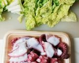 タコと白菜と海苔のペペロンチーノ作り方1写真