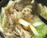 白菜と舞茸のとろり蓮根汁作り方4写真