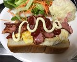 朝食に♡ベーコンエッグトースト作り方6写真