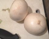 魁!漢飯:カブ丸ごとオリーブ炒め作り方1写真