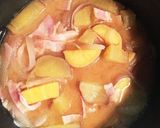 サツマイモとベーコンのミルクみそ汁作り方3写真