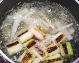 一分レシピ・焼き葱と大根の中華スープ。作り方3写真