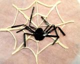 クモの巣チーズ煎餅と海苔グモ★ハロウィン作り方3写真