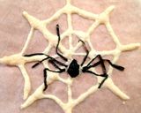 クモの巣チーズ煎餅と海苔グモ★ハロウィン作り方4写真