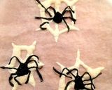 クモの巣チーズ煎餅と海苔グモ★ハロウィン作り方6写真