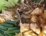 簡単ふわふわヘルシーとりつくね簡単辛い鍋作り方3写真