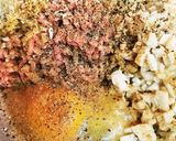 エリンギ入り秋の豚バーグ作り方1写真