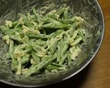 インゲンとさきいかのかき揚げ作り方2写真