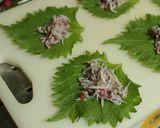しらすの梅和え青しそ巻き作り方1写真