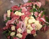 豚こまチーズ大葉まぜまぜ焼き作り方2写真