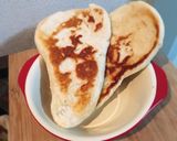 簡単☆フライパンでふんわりナン！作り方8写真