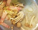 ベーコンのワンポットクリームスープパスタ作り方2写真