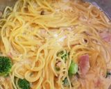 ベーコンのワンポットクリームスープパスタ作り方6写真