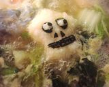 ハロウィン♡大根おろしで骸骨♩お鍋にも作り方3写真