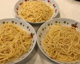 手作り舞茸入りミートソースの、スパゲティ作り方9写真
