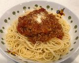 手作り舞茸入りミートソースの、スパゲティ作り方10写真