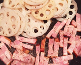 ♡厚切りベーコンと蓮根のマスタード炒め♡作り方5写真
