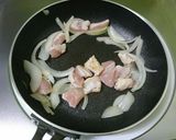 きのこのパスタソースで親子丼風作り方3写真