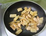 きのこのパスタソースで親子丼風作り方4写真