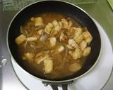 きのこのパスタソースで親子丼風作り方5写真