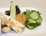 簡単！焼きネギときゅうりのからし酢味噌作り方5写真