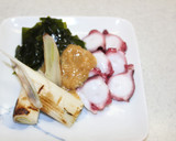 簡単！焼きネギと蛸のからし酢味噌作り方5写真