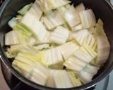 超簡単！さば味噌煮缶と白菜の煮物作り方4写真