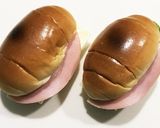 簡単朝食☆ロールパンでハムチーズサンド作り方6写真