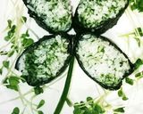 キャラ弁に枝豆よつ葉のクローバー☘作り方3写真