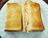 チーズ&スクランブルエッグサンドイッチ作り方5写真