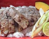 簡単に～！焼くだけステーキ丼♪作り方4写真