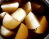 煮崩れしたジャガイモ醤油煮作り方4写真