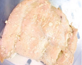 酒蒸し鶏胸肉のしっとり棒々鶏とゴマだれ作り方3写真