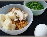 鶏そぼろと餅の雑炊作り方2写真