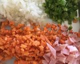 カレールーで作る簡単カレーチャーハン作り方1写真