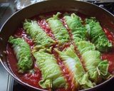 白菜のトマト煮♪ウインナーロール作り方3写真