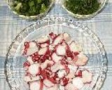 タコと野沢菜のチャーハン～青じそ風味作り方2写真