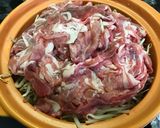 簡単 土鍋で豚肉とキャベツとモヤシ蒸し作り方3写真
