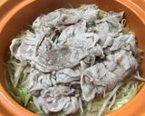 簡単 土鍋で豚肉とキャベツとモヤシ蒸し作り方4写真
