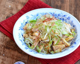 ささみと白ネギナムルのベジ丼作り方5写真