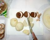茸とじゃが芋のクリーム煮♪簡単牛乳鶏胸肉作り方2写真