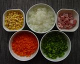 和にカレー香（２）炒飯。作り方2写真