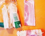 ☆えのきベーコンのバタぽんラー油だれ☆作り方1写真